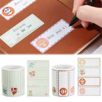1 Roll Labels Paper 300 Labels Panda Elephant Rabbit Bluetooth Label Self-Adhesive Sticker Paper for Home Office Business