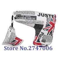 1Pc New UK Flag PU Leather Golf Putter Cover Protect Headcover Head Cover Golf Blade Cover New Golfer Club Heads Accessories