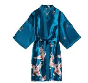 Áo Choàng Satin Thời Trang Áo Choàng Tắm Nữ Kimono Lụa Nữ Peignoir Áo