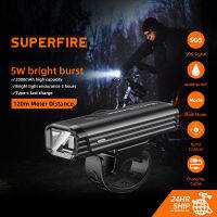 SUPERFIRE BL11 USB Rechargeable Bike Light Rainproof USB Charging LED Cycling Lights Front Lamp Ultralight Flashlight