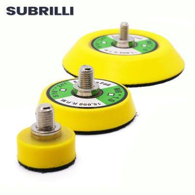 SUBRILLI 1/2/3 Inch Sanding Disc Sander Backing Pad For Air Polisher Hook &amp; Loop Back Plate Abrasive Grinding Tool M6 5/16*24T