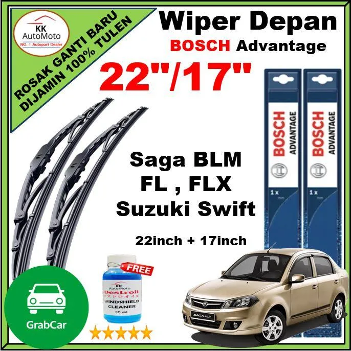 1 pasang [GRAB] Proton Saga BLM / FL / FLX / Suzuki Swift Bosch