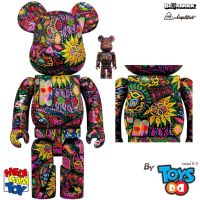 Bearbrick Psychedelic Paisley 400% &amp; 100%