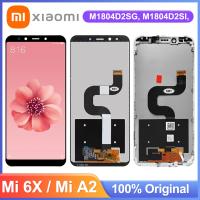 5.99 MiA2 Display Screen for Xiaomi Mi A2 Lcd Display Digital Touch Screen With Frame for Xiaomi Mi 6X Mi6X Replacement Spine Supporters