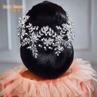 ◙﹍✾ DZ003 Flower Wedding Headband Pearl Bridal Headpiece Hair Jewelry Bridal Hairbands Crystal Beads Tiara Bridesmaid Headdress