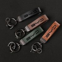 Luxury Genuine Leather Keychain Car Key Ring Holder Jewelry For BYD Song Qin Han Tang DM 2018 PLUS Song Pro MAX Yuan BYD Car