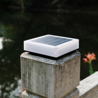 Rainproof LED Solar Pillar Light Outdoor Column Head Night Light Waterproof Solar Powered Garden Fence Landscape Lamp