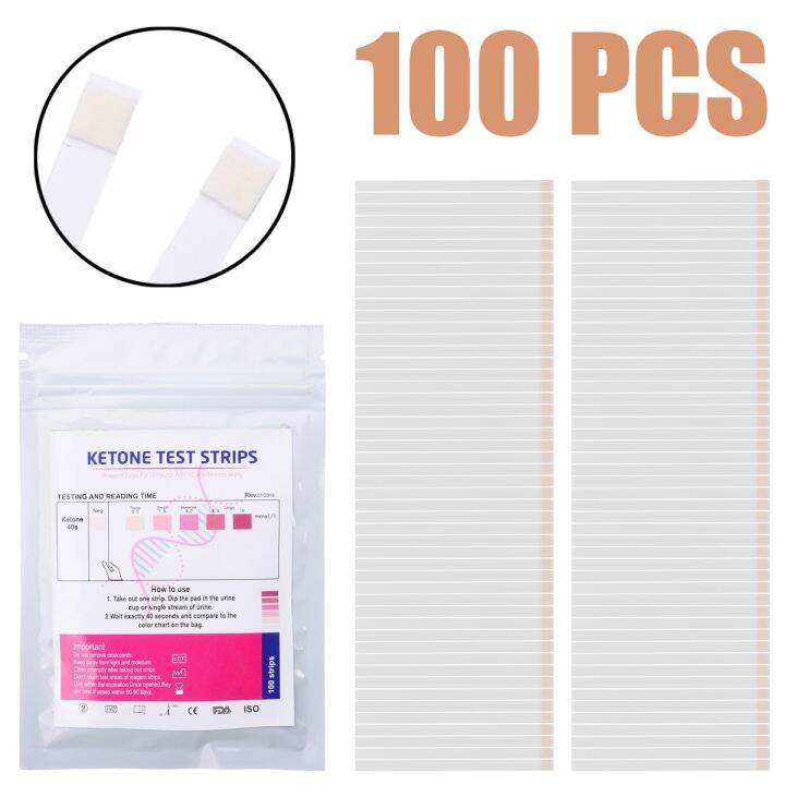 1 Set 100pcs Testing Urine Antivc Reagent Test Strips Ketone