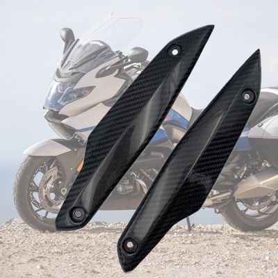 Motorcycle Real Carbon Fiber Windshield Strips Cover Bracket Bars Stent Adapt Guard Fits For BMW K1600GT K1600GTL K 1600 GT GTL  Power Points  Switche