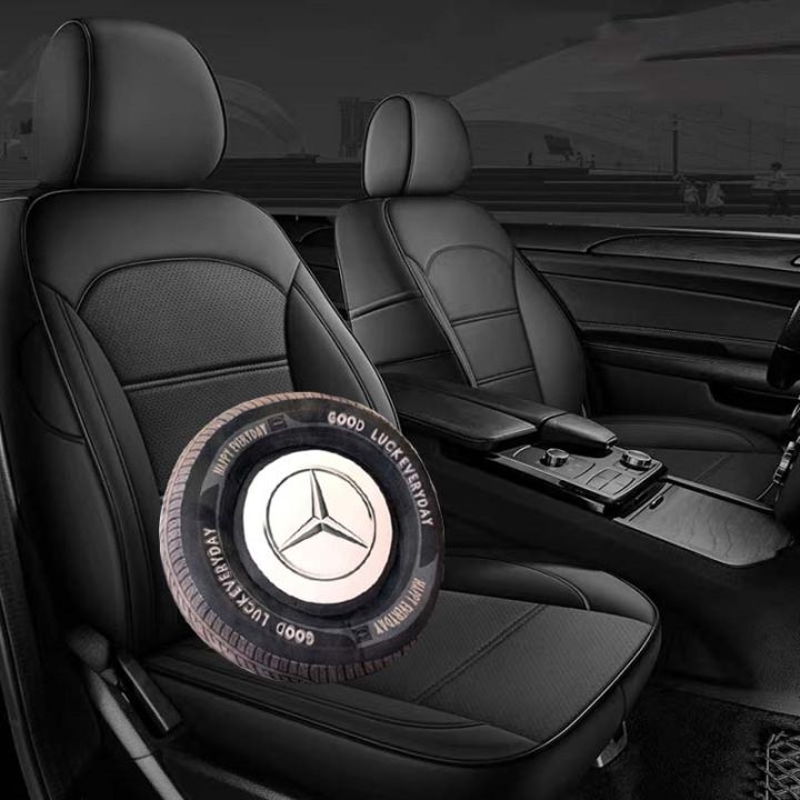 40cm-decorative-pillows-for-sofa-home-decorations-for-mercedes-benz-logo-pp-cotton-filling-simulation-car-tire-sitting-cushion