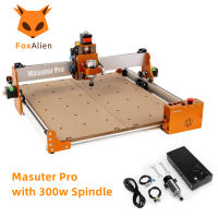 FoxAlien CNC Router Machine Masuter Pro, All Aluminum Frame Milling Machine with 300w Spindle for Wood Metal Carving Cutting