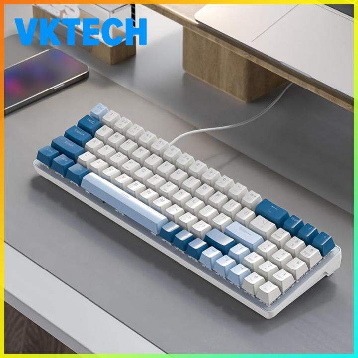 [Vktech] K65 Mechanical Gaming Keyboard 78 Keys Computer Keyboard USB ...
