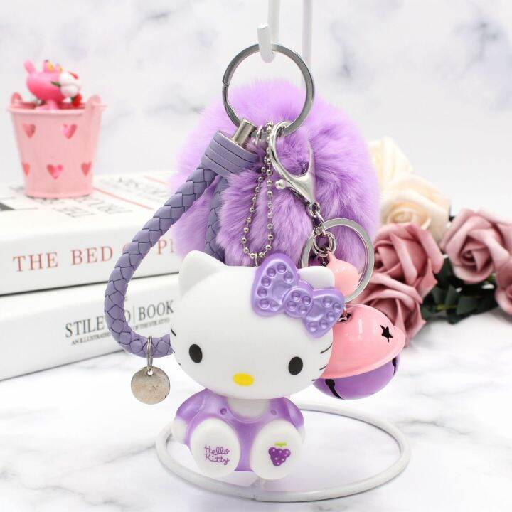 kawaii-sanrio-hello-kitty-plush-toys-keychain-cartoon-cute-girls-plush-key-ring-bags-pendant-ornaments-jewelry-festival-gifts-key-chains