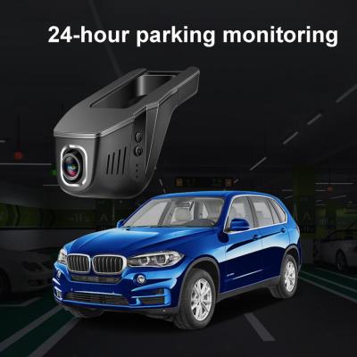 กล้องติดรถยนต์ DVR กล้องติดรถยนต์เลนส์เดี่ยวการมองเห็นตอนกลางคืน1290P ความชัดเจนสูงที่ซ่อนอยู่การ์ด DVR ภายในรถยนต์ Wifi
