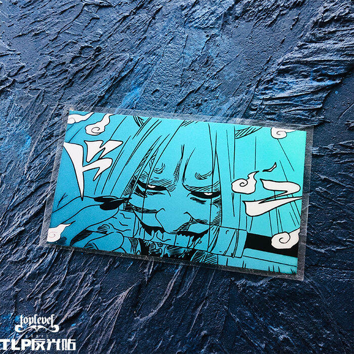 TLP Reflective Bumper Stickers Naruto Forbidden Death Ghost Sealed Contract Orochimaru Anime