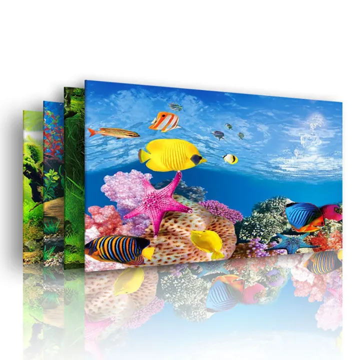 ANQIAN 1 pcs Anti-fade for Fish Tank Duble-sided Thicken Aquarium Background  Paper Aquascape Painting Landscape Sticker Aquarium Decor | Lazada Singapore