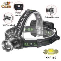 卐 jiozpdn055186 poderoso led farol usb recarregável zoom xhp160 super brilhante ar livre pesca lanterna de acampamento