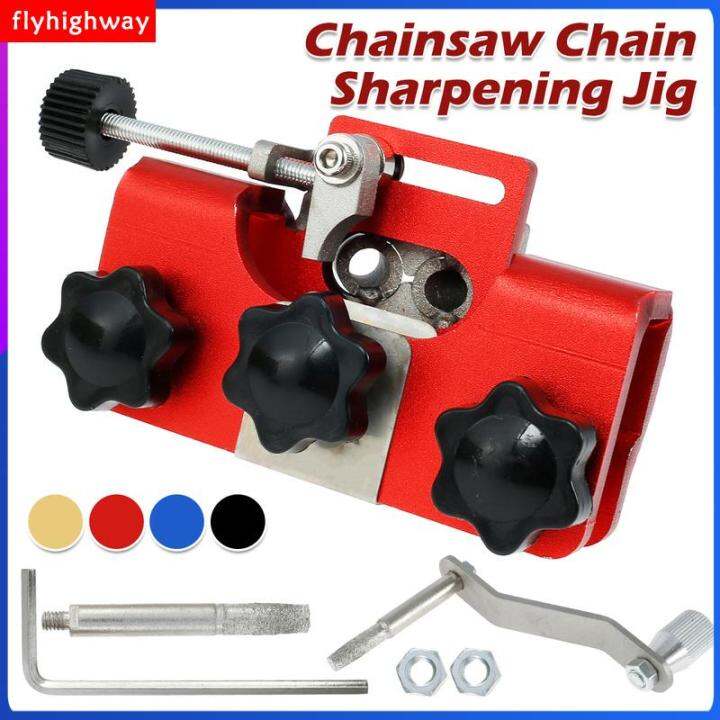 Portable Chain Saw Sharpener Chainsaw Chain Sharpening Jig Metal Hand