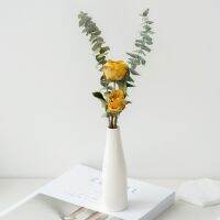 [COD] Eucalyptus rose dried flower bouquet ins home decoration natural real eustoma photography props