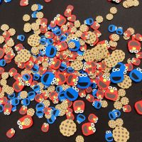 ELEGANT 100g Mixed Cartoon Animals Cookies Polymer Hot Clay Sprinkles for DIY Crafts Nail Art Slices Scrapbooking For Phone Decor:5/10mm