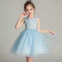 High Quality Lace Appliques Beading Beading Length Pageant First Communion GirlsCampus Graduation Ceremony Ball Party Dress