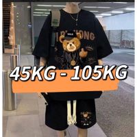 ஐ 【47kg - 105kg】เสื้อ กางเกงขาสั้น ชุดเซ็ทผู้ชาย คนอ้วน กางเกงผู้ชายอ้วน กางเกงผู้ชายไซส์ใหญ่ แฟชั่นสําหรับผู้ชาย ทรงหลวม ไซส์ใหญ่พิเศษ งผู้