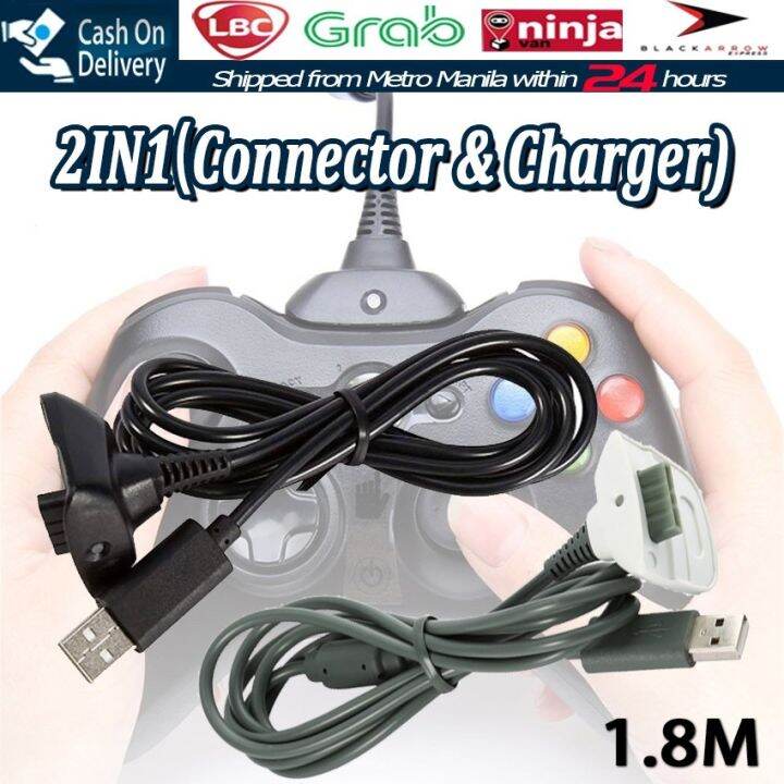 【Fast Delivery】 USB Charging Cable Wireless Controller Gamepad Joystick