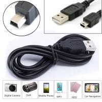 USB Cable Am to mini USB 5pin V2.0 สายยาว 1.8M (สีดำ)