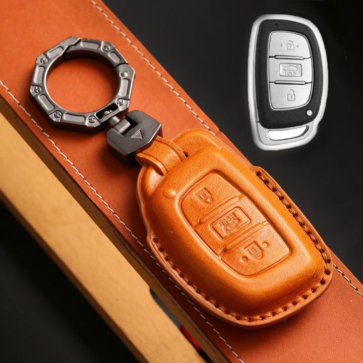 smart-key-cover-leather-case-car-keyring-shell-for-hyundai-tucson-santa-fe-rena-sonata-elantra-creta-ix35-ix45-i10-i30-i40