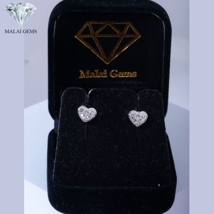 malai-gems-ต่างหูเพชร-เงินแท้-silver-925-เพชรสวิส-cz-เคลือบทองคำขาว-รุ่น-11003361-แถมกล่อง-ต่างหูcz-ต่างหูเงินแท้