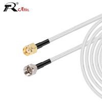 1PCS RP SMA Male Jack to F Male Jack Bulkhead Nut Pigtail Adapter RG316 Coaxial Extension Cable