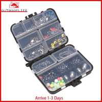 [Arrive 1-3 Days]162pcs Fishing Accessories Kit Hooks Swivels Fishing Sinker Tackle Box