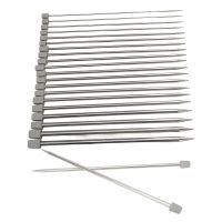 【CC】 22Pcs Knitting Needles Crochet 25cm Wide Application Metal Set Sewing Accessories