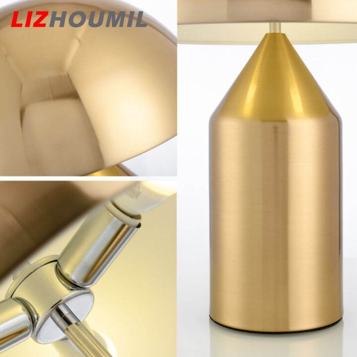 lizhoumil-โคมไฟตั้งโต๊ะสมัยใหม่-led-minimalist-รูปเห็ดโคมไฟเซ็นเซอร์สัมผัสตกแต่งห้องนอนสำหรับห้องนั่งเล่น-ปลั๊กสหราชอาณาจักร