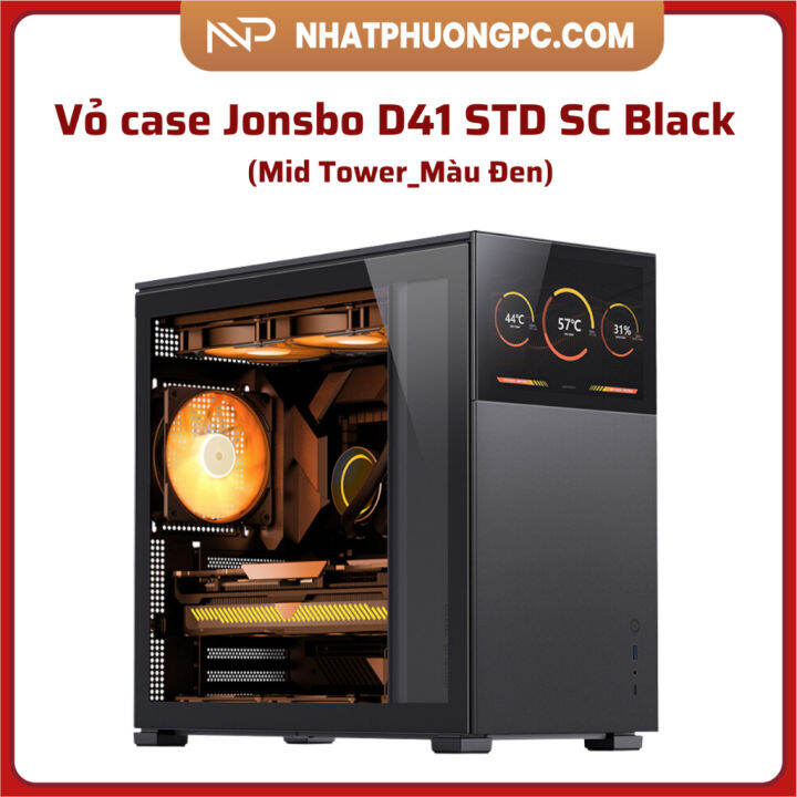 Vỏ case Jonsbo D41 STD SC Black ( Mid Tower_Màu Đen) | Lazada.vn