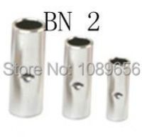 1000PCS BN 2 TL Non-Insulated Butt Connetor ขั้วต่อแบบกดเย็นขั้วต่อสายเคเบิลขั้วต่อสายไฟ