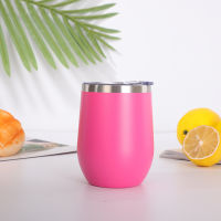 12oz Stainless Steel Eggshell Coffee Mugs Tumbler Drink Wine Coffee Cup Drink Double Wall Insulated Water Cup Garrafa Termica