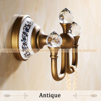 Crystal Robe Hook,Clothes Hook Brass Chrome Finish,Elegant Bathroom Hardware Robe Hooks,Bathroom Accessories Free Shipping 6306