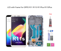 จอ LCD พร้อมกรอบสำหรับ OPPO R11 Plus R11P R11SP Plus จอแสดงผล LCD พร้อมประกอบแผงกระจกหน้าจอสัมผัส