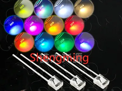 100pcs 2x3x4mm Red Green Blue White Yellow Warm white Pink led light emitting diode super bright Diffused water clear 2*3*4mm