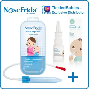 NoseFrida Nasal Spray - Natural Sea Salt Saline Solution - - - ( nose frida  sweden baby infant toddler nose cleaner )