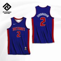 CADE CUNNINGHAM DETROIT PISTONS FULL SUBLIMATED JERSEY