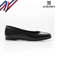 NORDWAYS SARA รองเท้าคัทชู ผู้หญิง ส้นแบน มาตรฐาน ISO (กันลื่น) - สีดำ