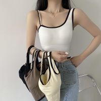 Womens Tube Top Summer New Bras Women Sexy Crop Tops Bra Tube Top Female Camisole Vest Removable Chest Pad Push Up Crop Top