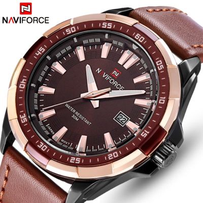 NAVIFORCE ใหม่ นาฬิกาข้อมือ กันน้ำ สไตล์สปอร์ต ลำลอง QC8191603