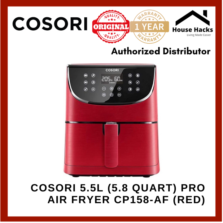 Cosori 5.5L (5.8 Quart) Pro Air Fryer CP158-AF (Red) (House Hacks ...