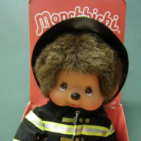 มอนชิชิ  (Monchhichi) ชุดนักผจญเพลิง (MCC Fire Fighter) ขนาด 7 นิ้ว Sekiguchi