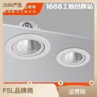 FSL Foshan Lighting small hill spotlight embedded clothing store commercial living room and hotel deep anti-glare LED lightCHN-Q