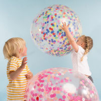 36-inch Round Transparent Paper Confetti Latex Balloons Wedding Birthday Party Decorations Kids Decoration Christmas Halloween