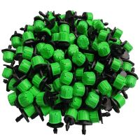 200Pcs 8 Holes Adjustable to Close the Flow Dripper Mini Drip Irrigation Sprinkler Green Garden Supplies